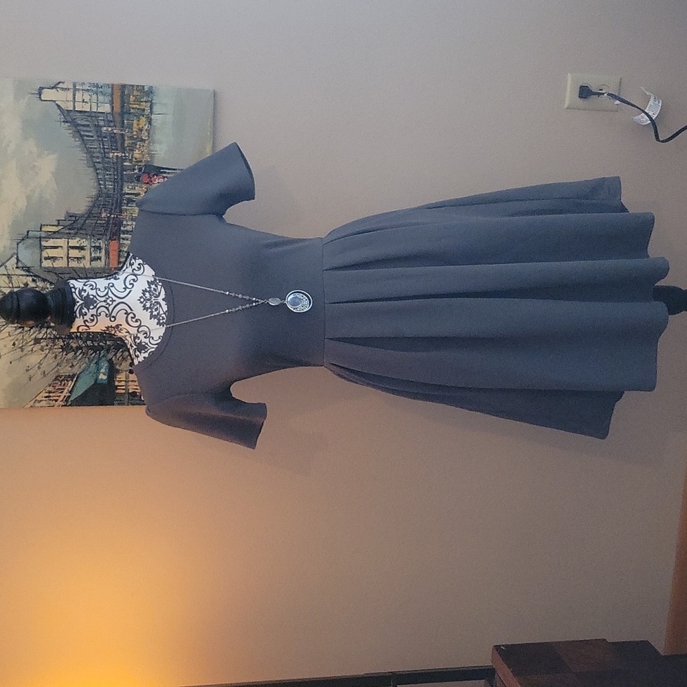 Lularoe Amelia gray dress XS